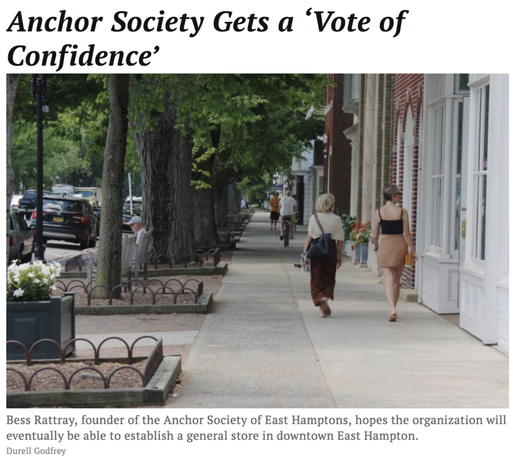Anchor Society Gets a Vote of Confidence