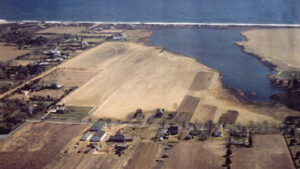 Aerial view over Wainscott 1980s